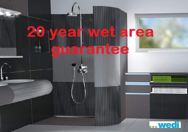 20 year wet area guarantee